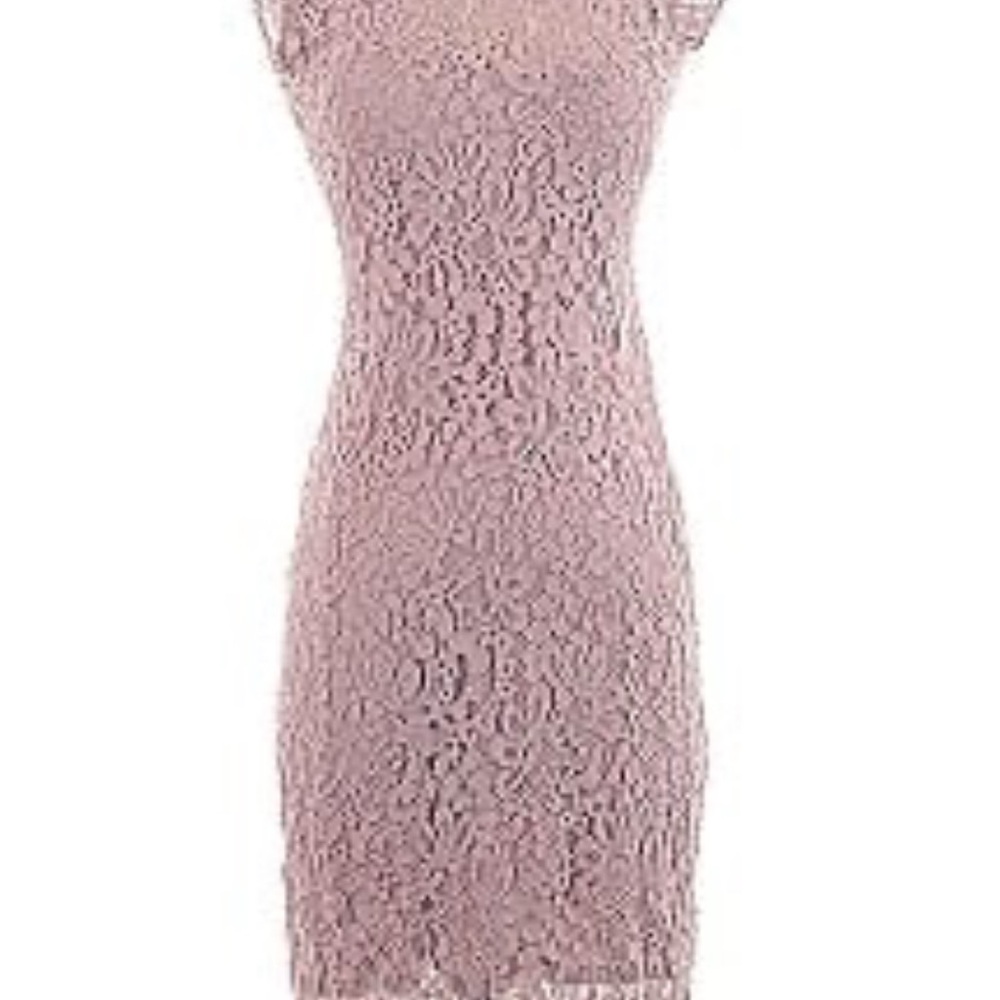 BAR iii Midnight Bloom Powdery Mauve Dress